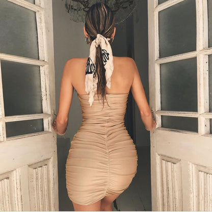 A cinched waist dress