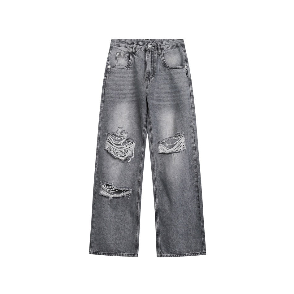 Retro Tattered Jeans Jeans For Men And Women by Glamytek