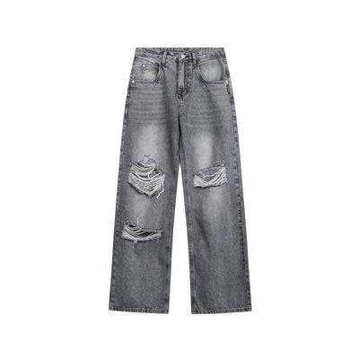 Retro Tattered Jeans Jeans For Men And Women by Glamytek
