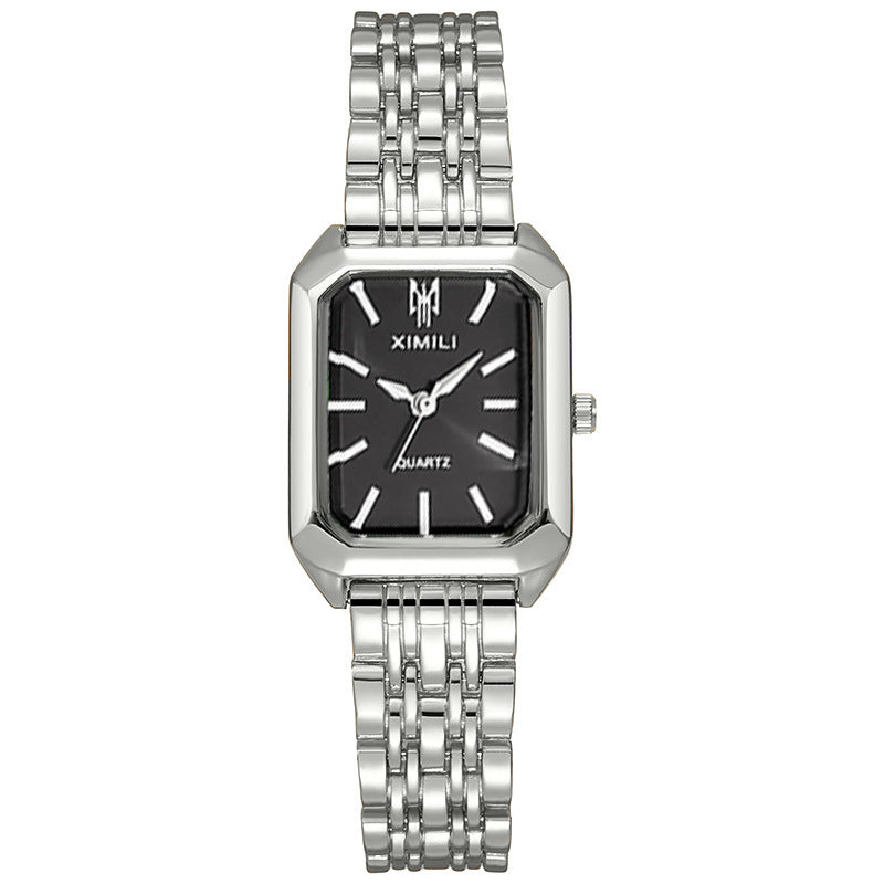 Ladies Quartz Watch with Steel Band by Glamytek