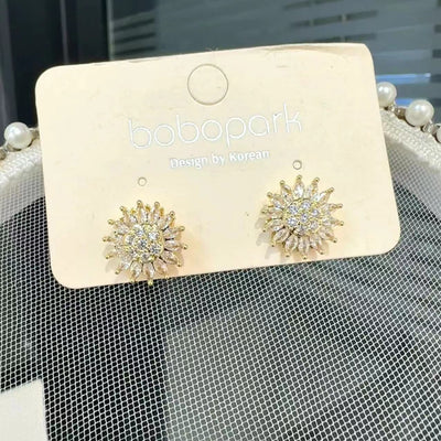 Light luxury rotatable sunflower necklace