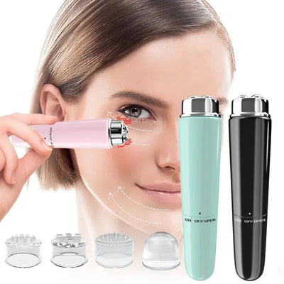 4 In 1 Electric Facial Massager Micro Vibration Eye Beauty Instrument For Relax Eye Dark Circles Eye Bags Puffiness Eye Massage by Glamytek