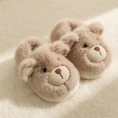 cute bear children cotton slippers by Glamytek