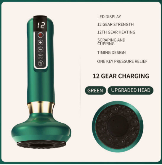 Electric Vacuum Cupping Massager For Body Anti-Cellulite Suction Cup Gua Sha Massage Body Cups Guasha Fat Burning Slimming Jars by Glamytek