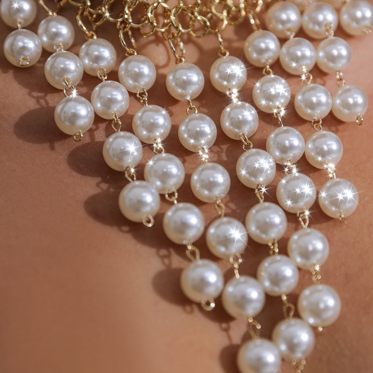 Vintage Pearl Necklace Necklace by Glamytek