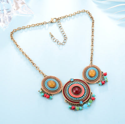New Hot Sale European And American Fashion Exaggerated Diamond Alloy Necklace by Glamytek