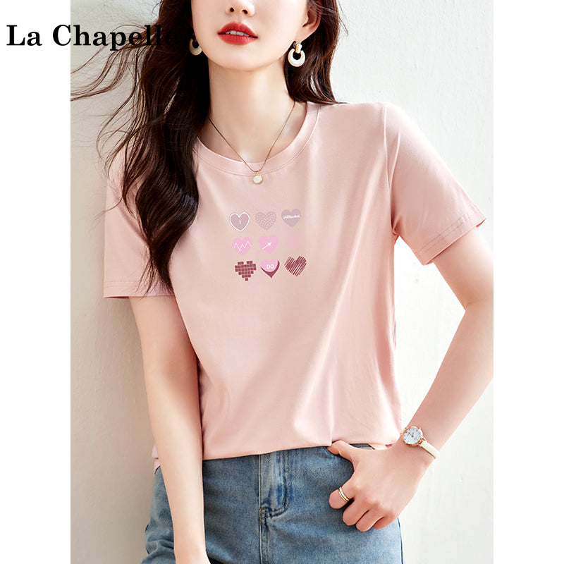 Pure cotton long-sleeved short-sleeved t-shirt for women by Glamytek