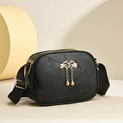 Trendy Spliced PU Women's Shoulder Bag