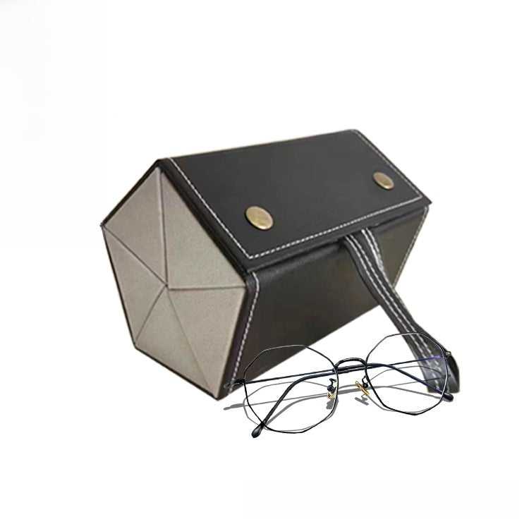 Glasses storage box with multiple compartments