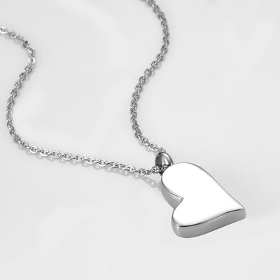Personalized Heart-shaped Stainless Steel Pendant Necklace