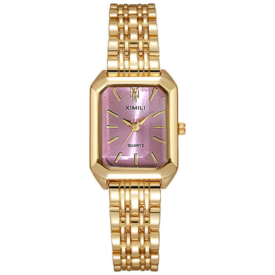 Ladies Quartz Watch with Steel Band by Glamytek