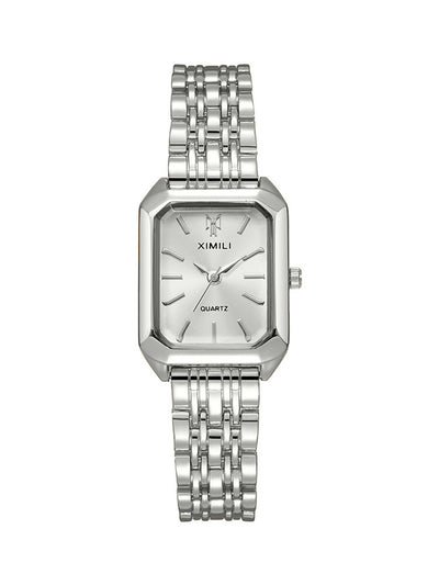 Ladies Quartz Watch with Steel Band by Glamytek