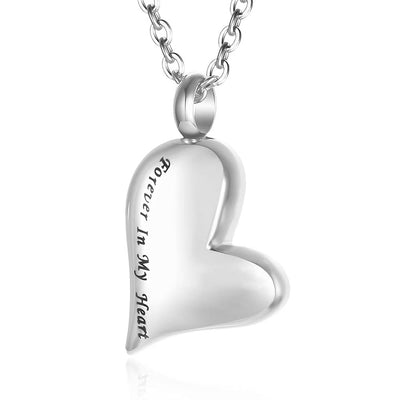 Personalized Heart-shaped Stainless Steel Pendant Necklace