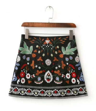 Charmma Embroidered Floral Skirts by Glamytek