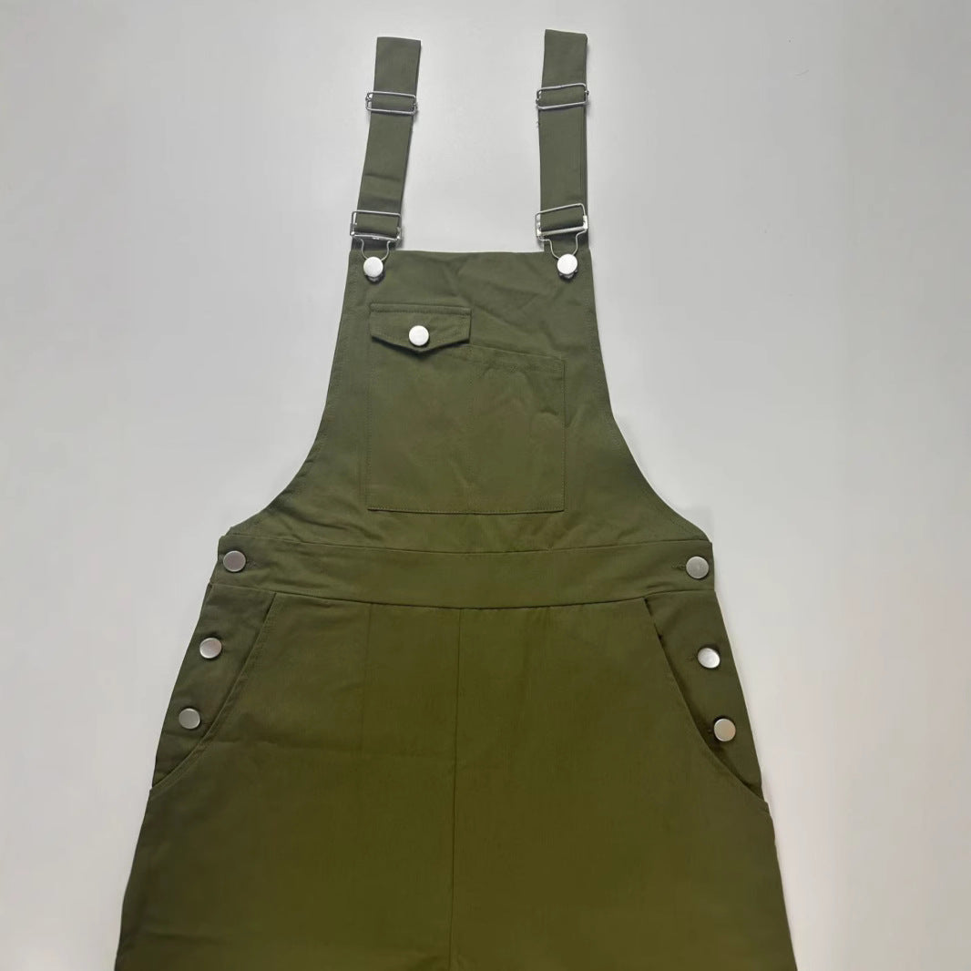 Vintage green belt pants for women
