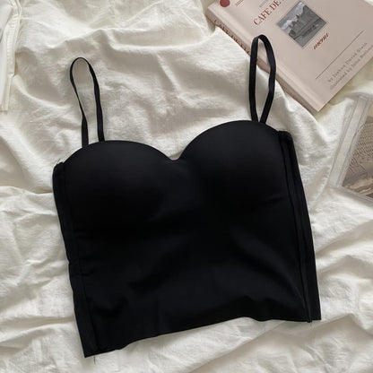 Women's silk sports bra top
