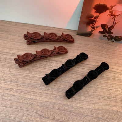 Flocked Braided Hairpin for Women by Glamytek