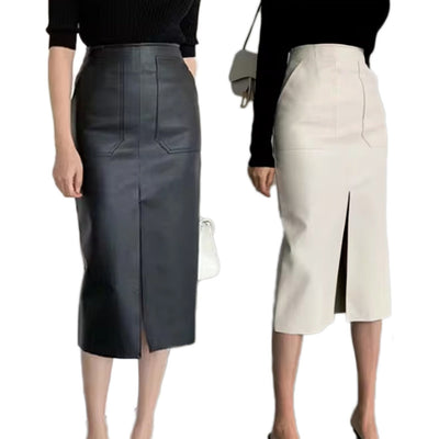 European And American Temperament Deep Split Skirt by Glamytek