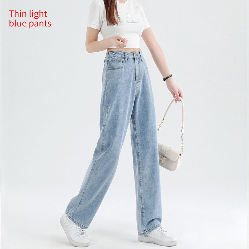 Summer Thin Elastic Waisted Jeans For Women by Glamytek