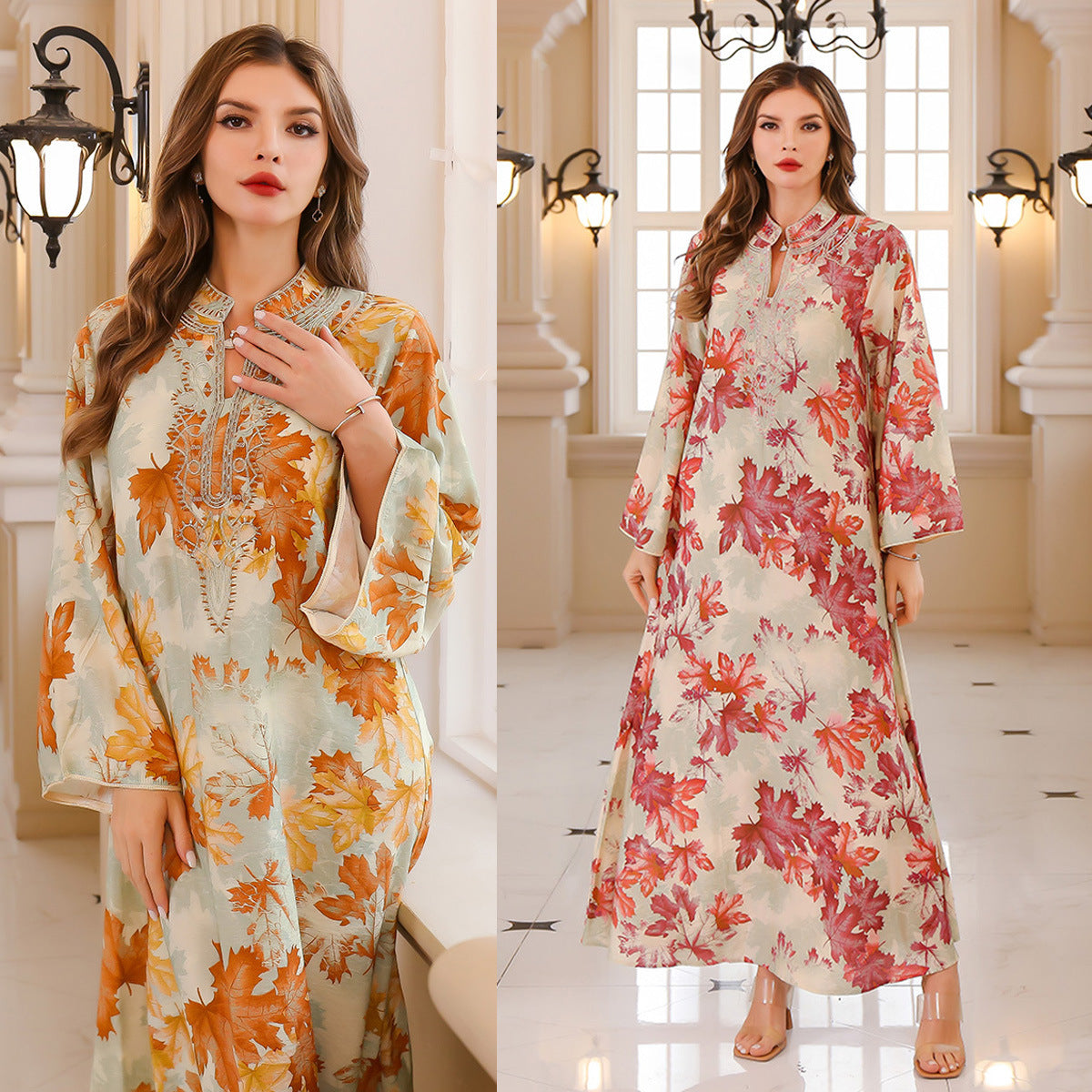 Summer Gown Dress Printed Dress by Glamytek