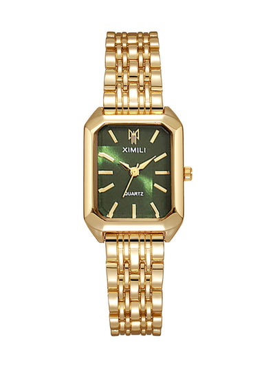 Ladies Quartz Watch with Steel Band by Glamytek