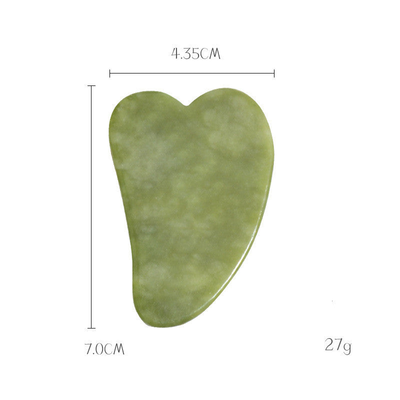 Green Phoenix Jade Gua Sha Massage Board Face Care by Glamytek