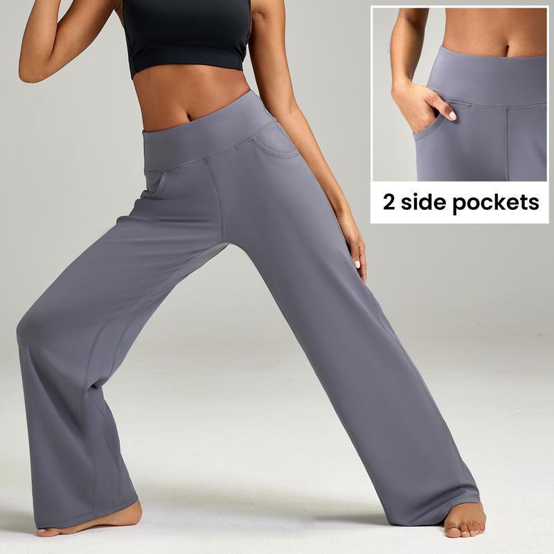 Women's High Waist Casual Loose Yoga Pants by Glamytek
