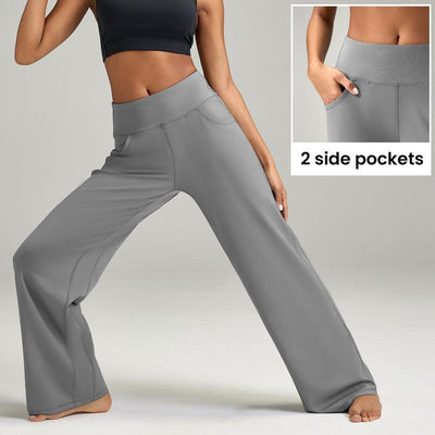 Women's High Waist Casual Loose Yoga Pants by Glamytek