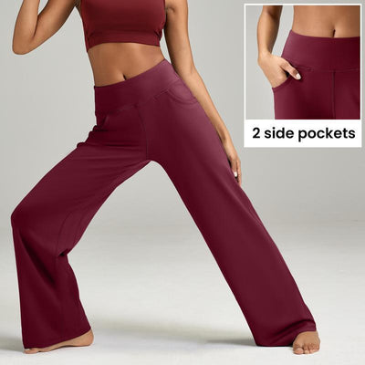 Women's High Waist Casual Loose Yoga Pants by Glamytek