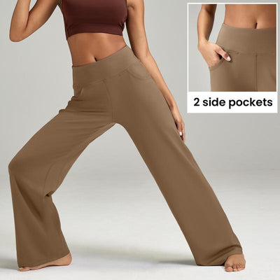 Women's High Waist Casual Loose Yoga Pants by Glamytek