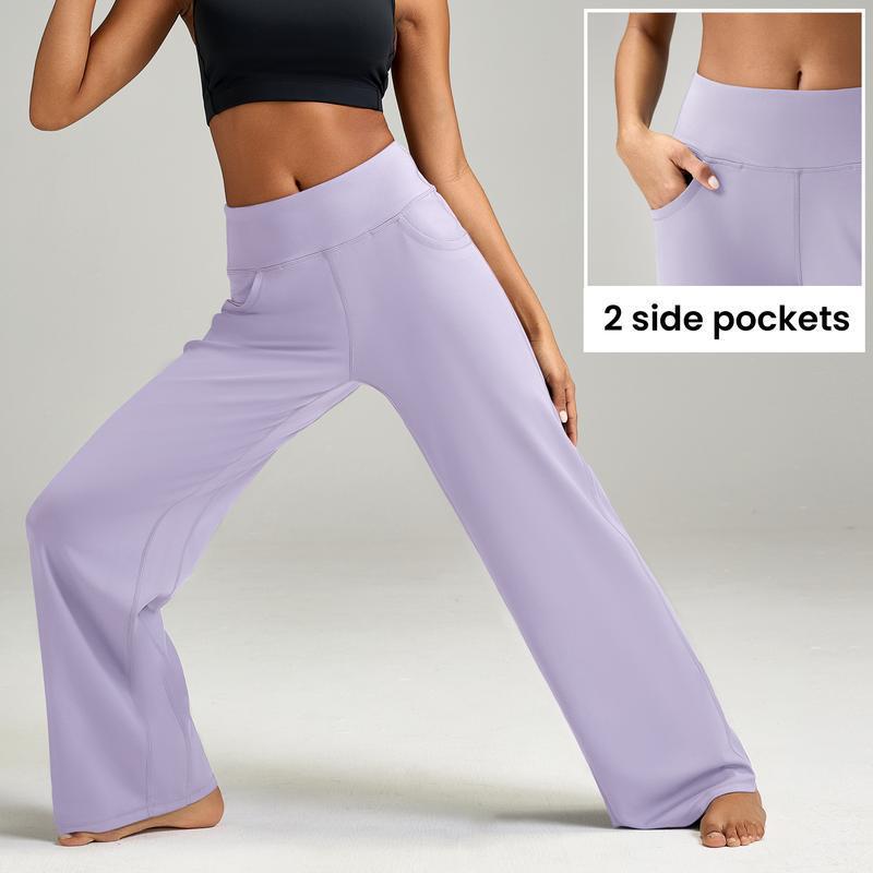 Women's High Waist Casual Loose Yoga Pants by Glamytek