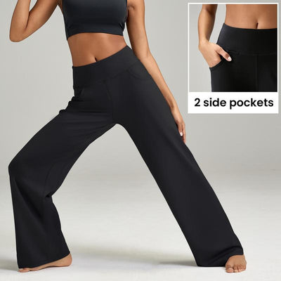 Women's High Waist Casual Loose Yoga Pants by Glamytek