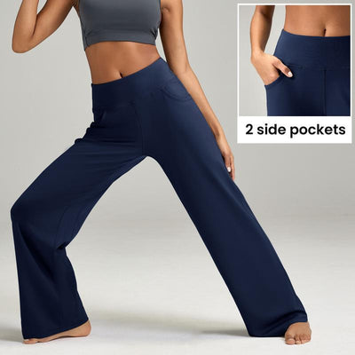 Women's High Waist Casual Loose Yoga Pants by Glamytek