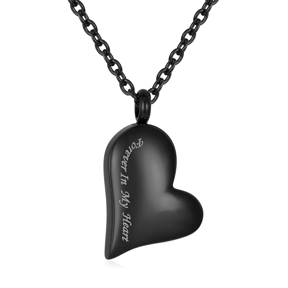 Personalized Heart-shaped Stainless Steel Pendant Necklace