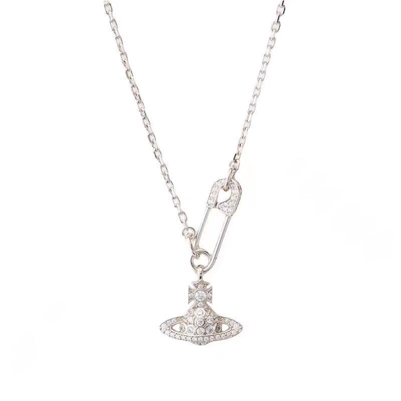 Saturn Pearl Necklace