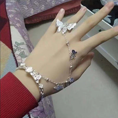 Heavenly Blessing Ancient Style Butterfly Ring Bracelet