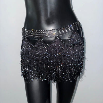 Sexy Costume Tassel Mini Nightclub Music Festival Hot Girl Skirt by Glamytek