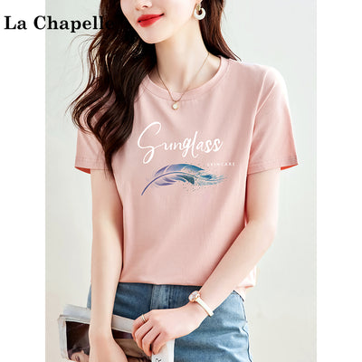 Pure cotton long-sleeved short-sleeved t-shirt for women by Glamytek