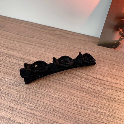 Flocked Braided Hairpin for Women