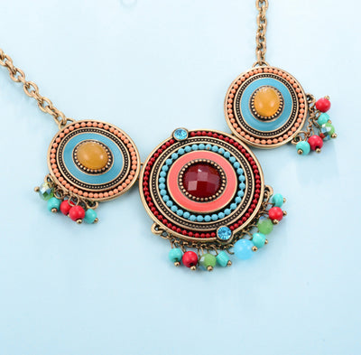 New Hot Sale European And American Fashion Exaggerated Diamond Alloy Necklace by Glamytek