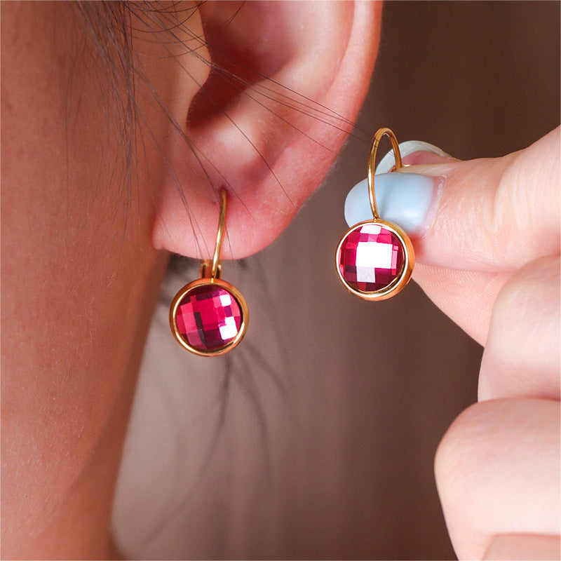Jewelry Austrian Glass Crystal Earrings Women Ear Hook by Glamytek