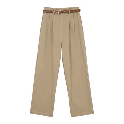 French Retro High Waist Korean Style Slimming Casual Pants by Glamytek