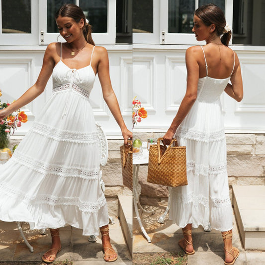 Braided lace dress