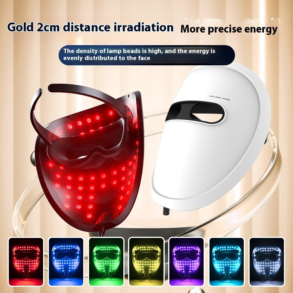 Rechargeable Mask Face LED Color Light Domestic Beauty Apparatus by Glamytek