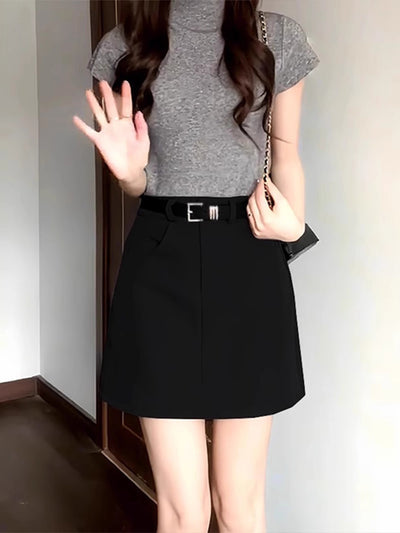 Grey Skirt by Glamytek