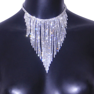Double Row Necklace Symmetrical Alloy Necklace Necklace by Glamytek