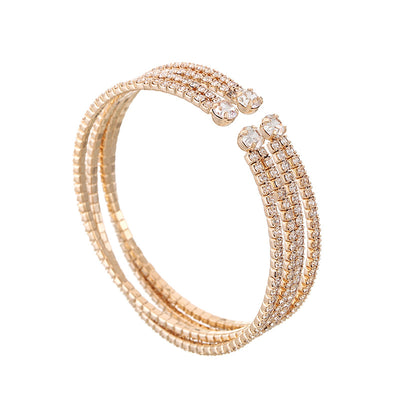 Elastic multi-row combination large bracelet