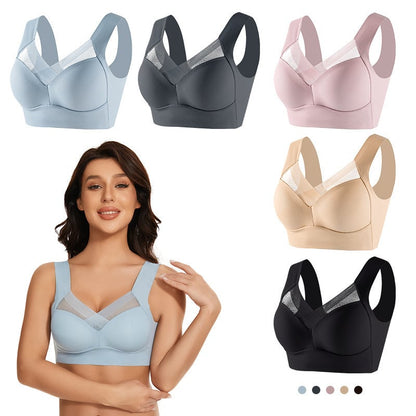 Plus Size Seamless Push-up Sports Bra for Women