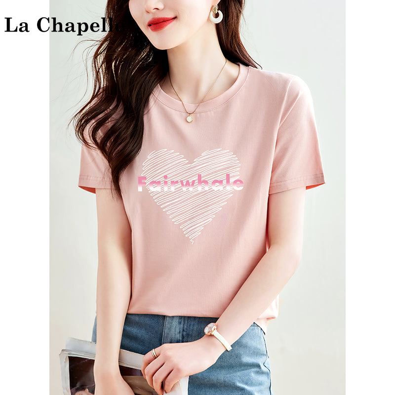Pure cotton long-sleeved short-sleeved t-shirt for women by Glamytek