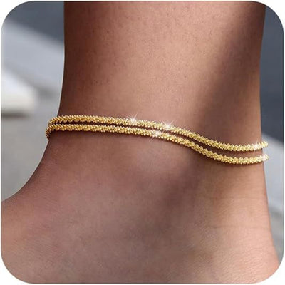 Trendy Hip-Hop Cuban Chain Anklet
